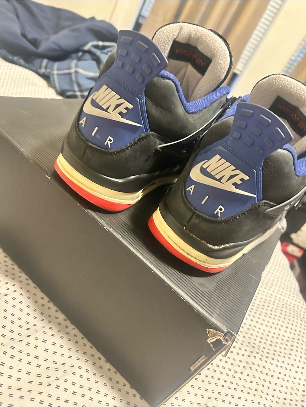 Nike Kids Black, Blue & Red Air Retro Sneakers